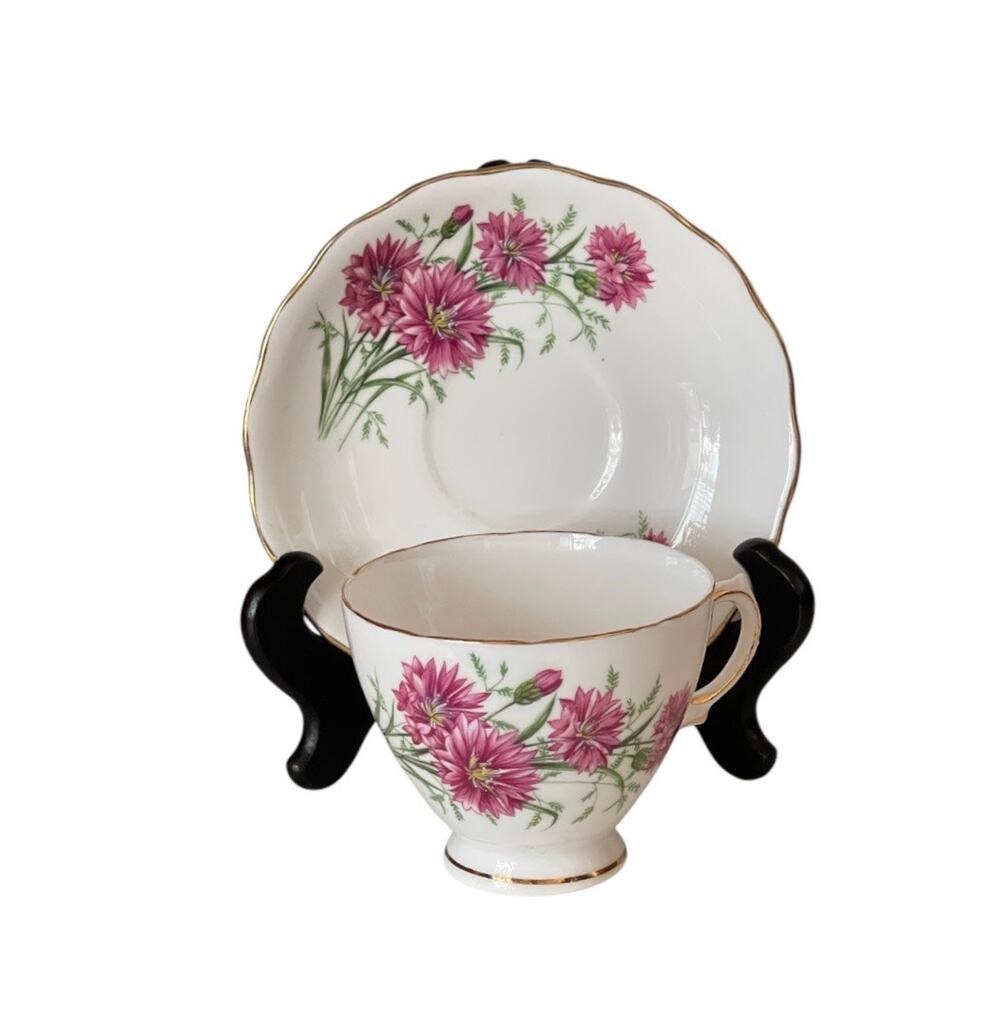 Royal Vale Vintage China Teacup and Saucer Bone China England